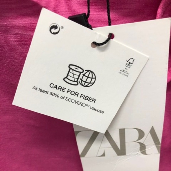 ZARA NWT Wrap w Tie Skirt, M - Picture 8 of 8